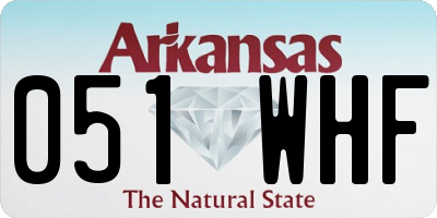 AR license plate 051WHF