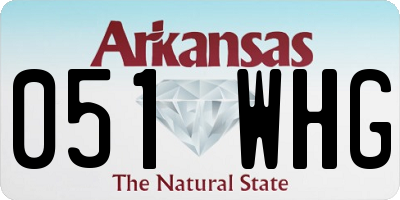 AR license plate 051WHG