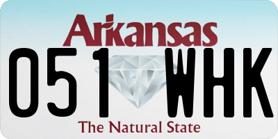 AR license plate 051WHK