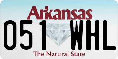 AR license plate 051WHL