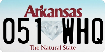 AR license plate 051WHQ