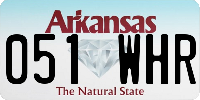 AR license plate 051WHR
