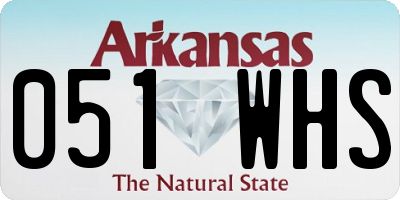 AR license plate 051WHS