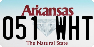 AR license plate 051WHT