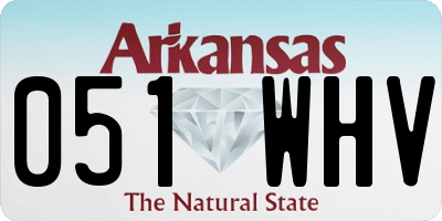 AR license plate 051WHV