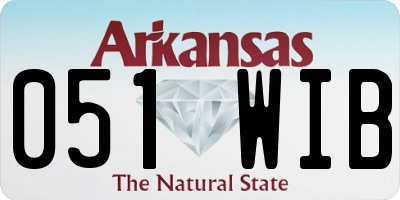 AR license plate 051WIB