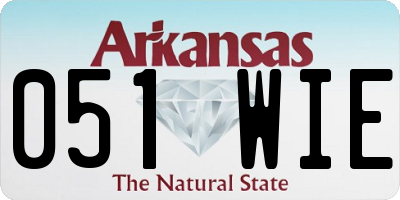 AR license plate 051WIE