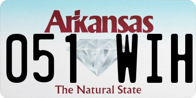 AR license plate 051WIH