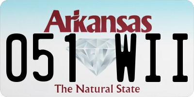 AR license plate 051WII