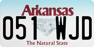 AR license plate 051WJD