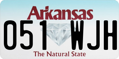 AR license plate 051WJH