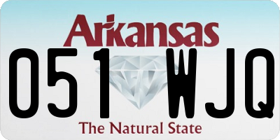 AR license plate 051WJQ