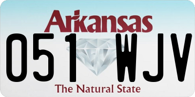 AR license plate 051WJV
