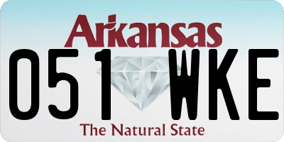 AR license plate 051WKE