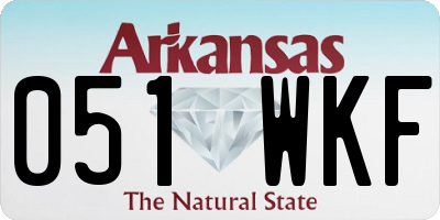 AR license plate 051WKF