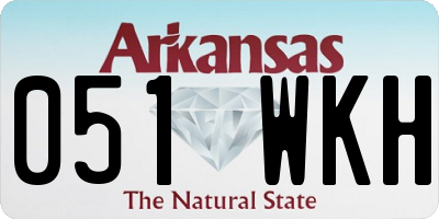 AR license plate 051WKH