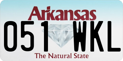 AR license plate 051WKL