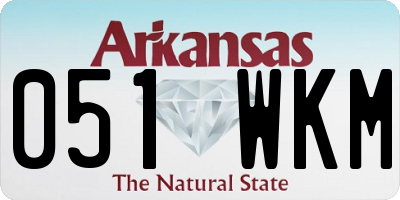 AR license plate 051WKM