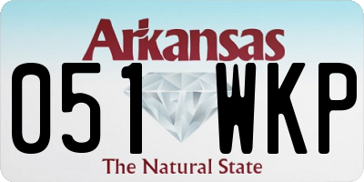 AR license plate 051WKP