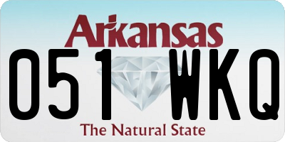 AR license plate 051WKQ