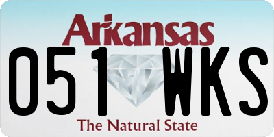 AR license plate 051WKS
