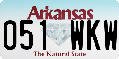 AR license plate 051WKW