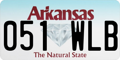 AR license plate 051WLB
