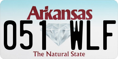 AR license plate 051WLF