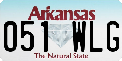 AR license plate 051WLG