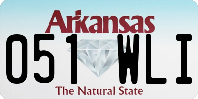 AR license plate 051WLI