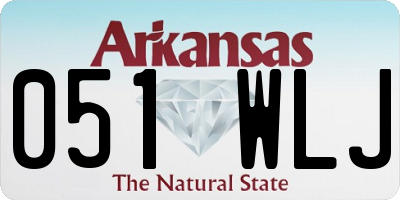 AR license plate 051WLJ