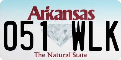 AR license plate 051WLK