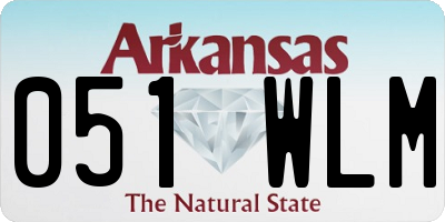 AR license plate 051WLM