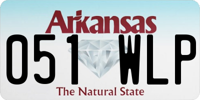 AR license plate 051WLP