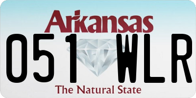 AR license plate 051WLR