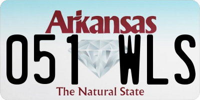 AR license plate 051WLS