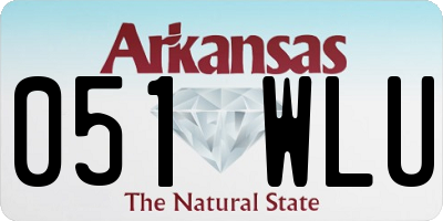AR license plate 051WLU