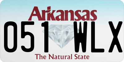 AR license plate 051WLX
