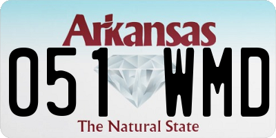 AR license plate 051WMD