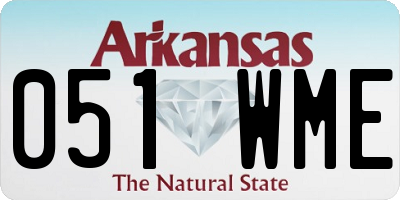 AR license plate 051WME