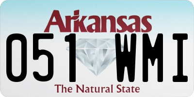 AR license plate 051WMI