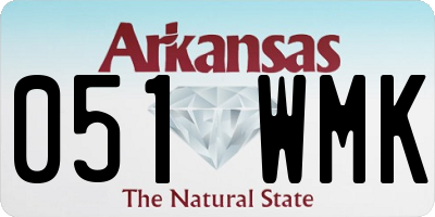 AR license plate 051WMK