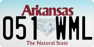 AR license plate 051WML