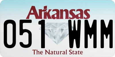 AR license plate 051WMM