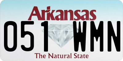 AR license plate 051WMN