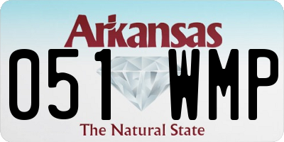 AR license plate 051WMP