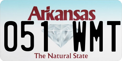 AR license plate 051WMT