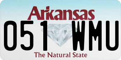 AR license plate 051WMU