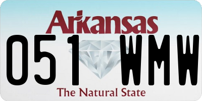 AR license plate 051WMW
