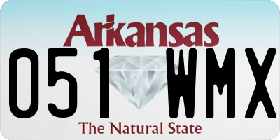 AR license plate 051WMX
